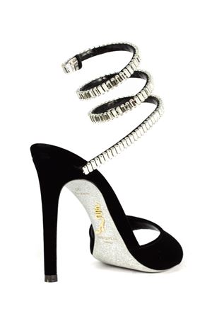 Cleo Spark Sandal In Black Velvet RENE CAOVILLA | C12610105VL01V065BLACK